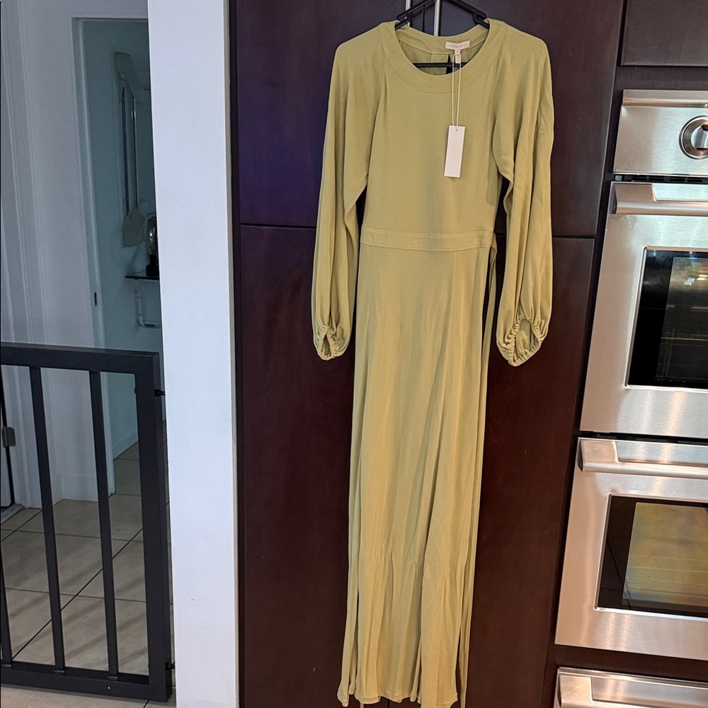 NWT Rebecca Taylor open back maxi dress